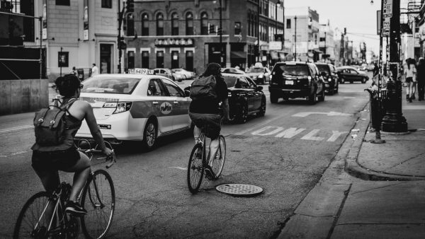 biking cars