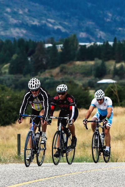 biking in a group